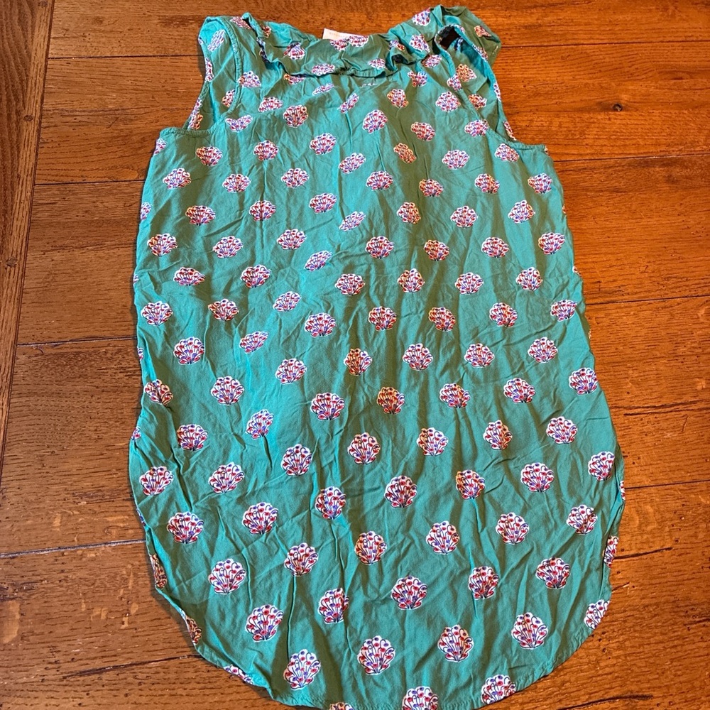 Maeve Anthropologie Green Floral Button-Down Blouse - Picture 5 of 5